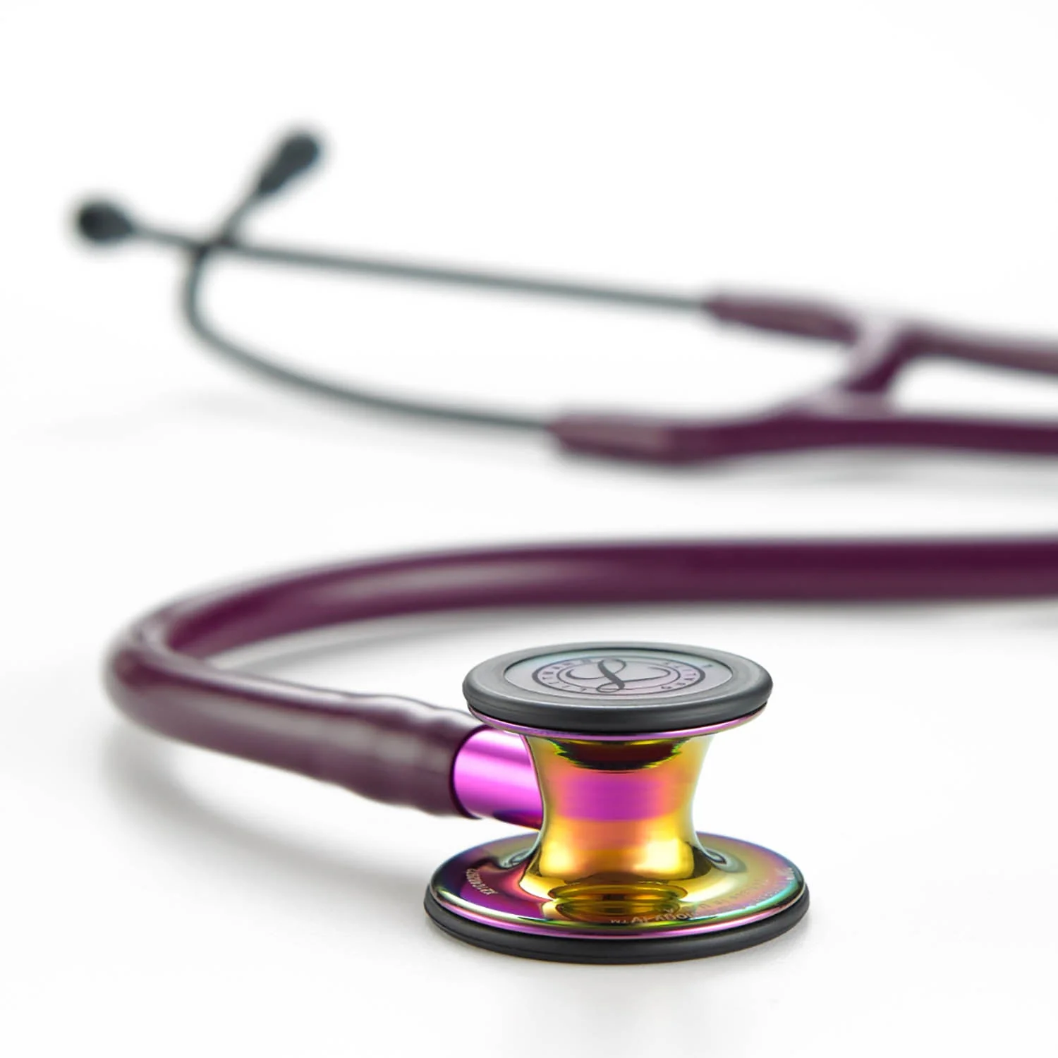 Littmann Cardiology IV Diagnostic Stethoscope: Rainbow & Plum - Violet Stem 6205 - Image 2