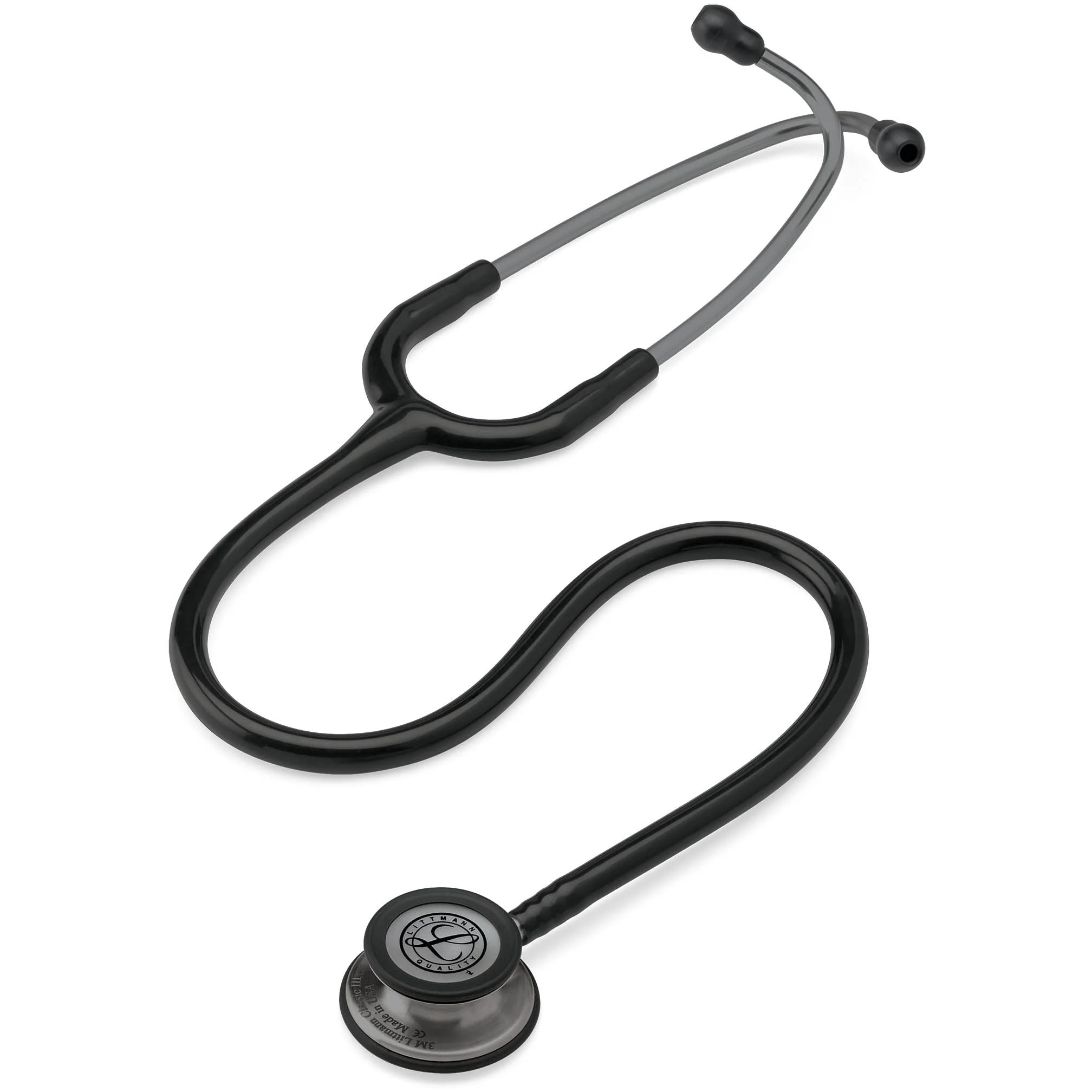 Littmann Classic III Monitoring Stethoscope: Black and Smoke 5811 - OVER ENGRAVED - Image 11