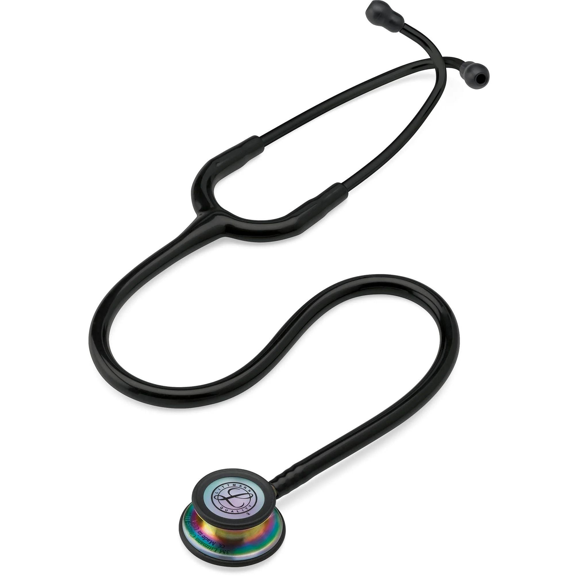 Littmann Classic III Monitoring Stethoscope: Black - Rainbow Finish 5870 - Image 3
