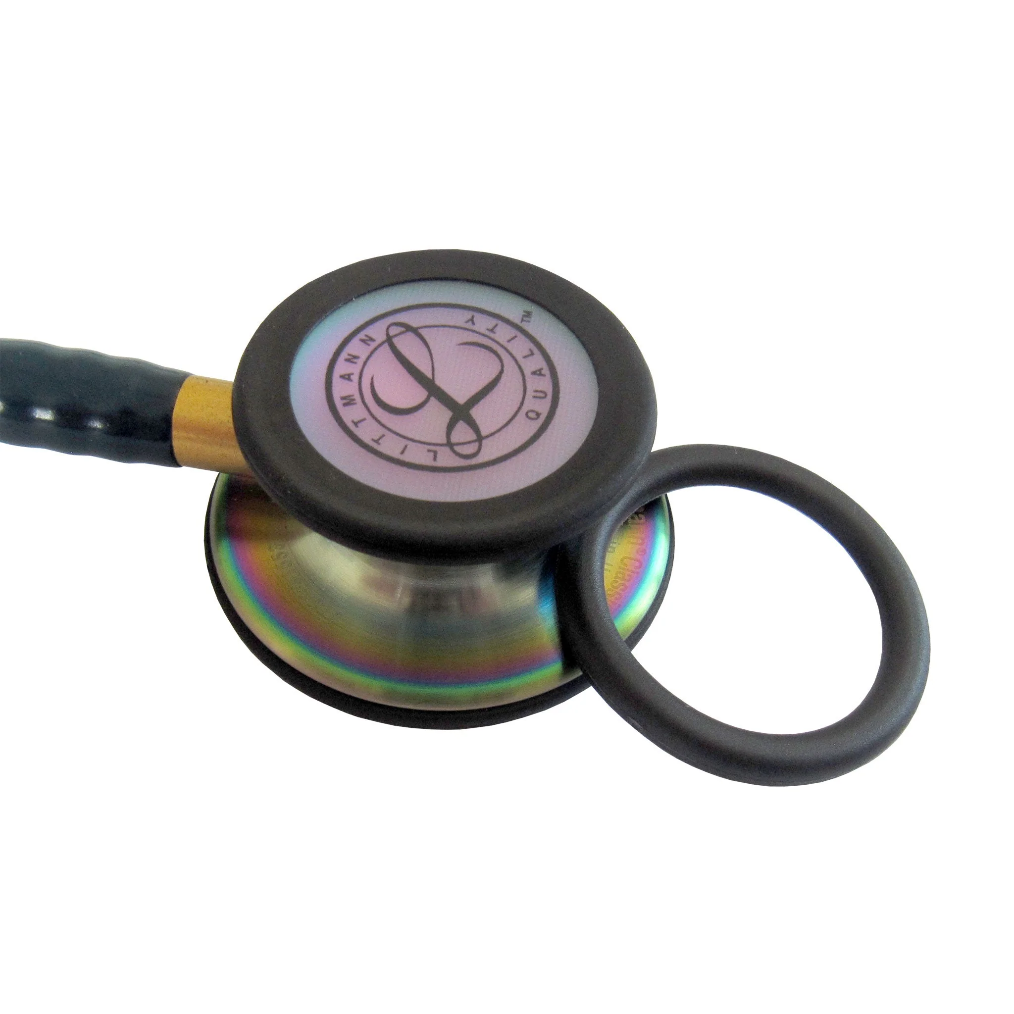 Littmann Classic III Monitoring Stethoscope: Caribbean Blue Rainbow 5807 - Image 7