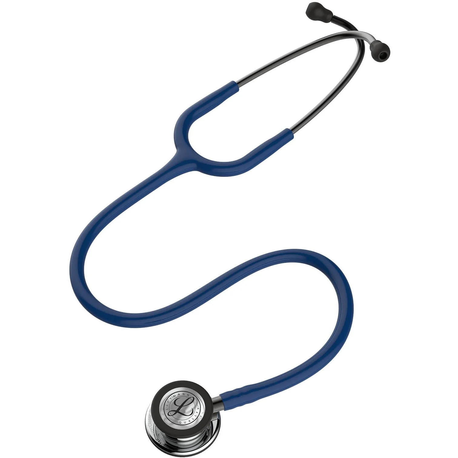 Littmann Classic III Monitoring Stethoscope: Mirror & Navy Blue 5863 - Image 4