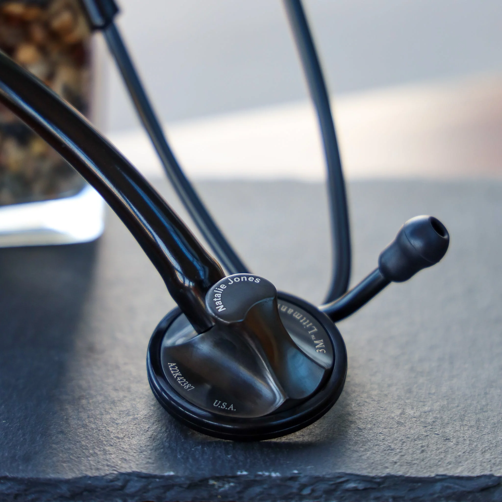 Littmann Master Cardiology Stethoscope: Black & Smoke 2176 - Image 3
