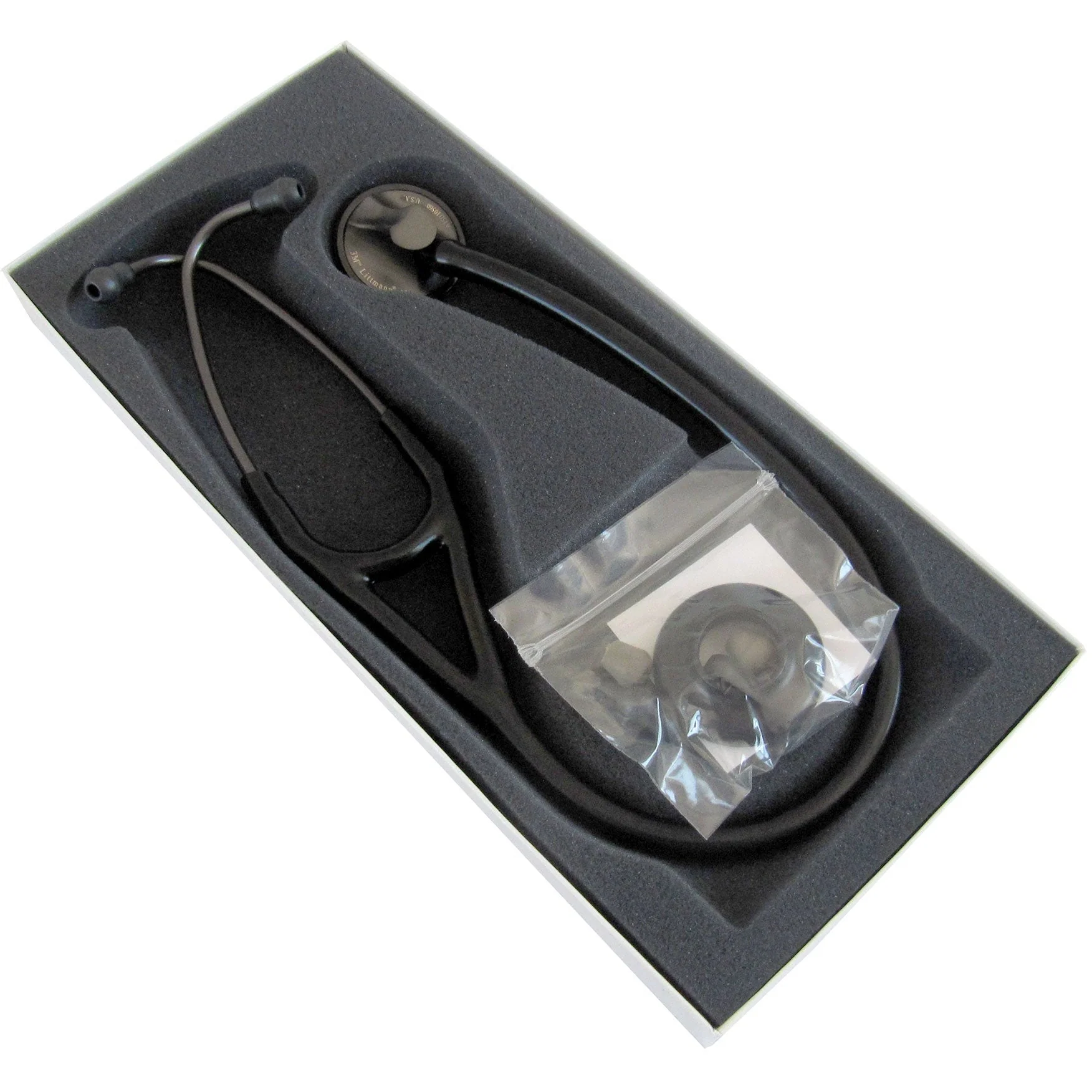 Littmann Master Cardiology Stethoscope: Black & Smoke 2176 - Image 7