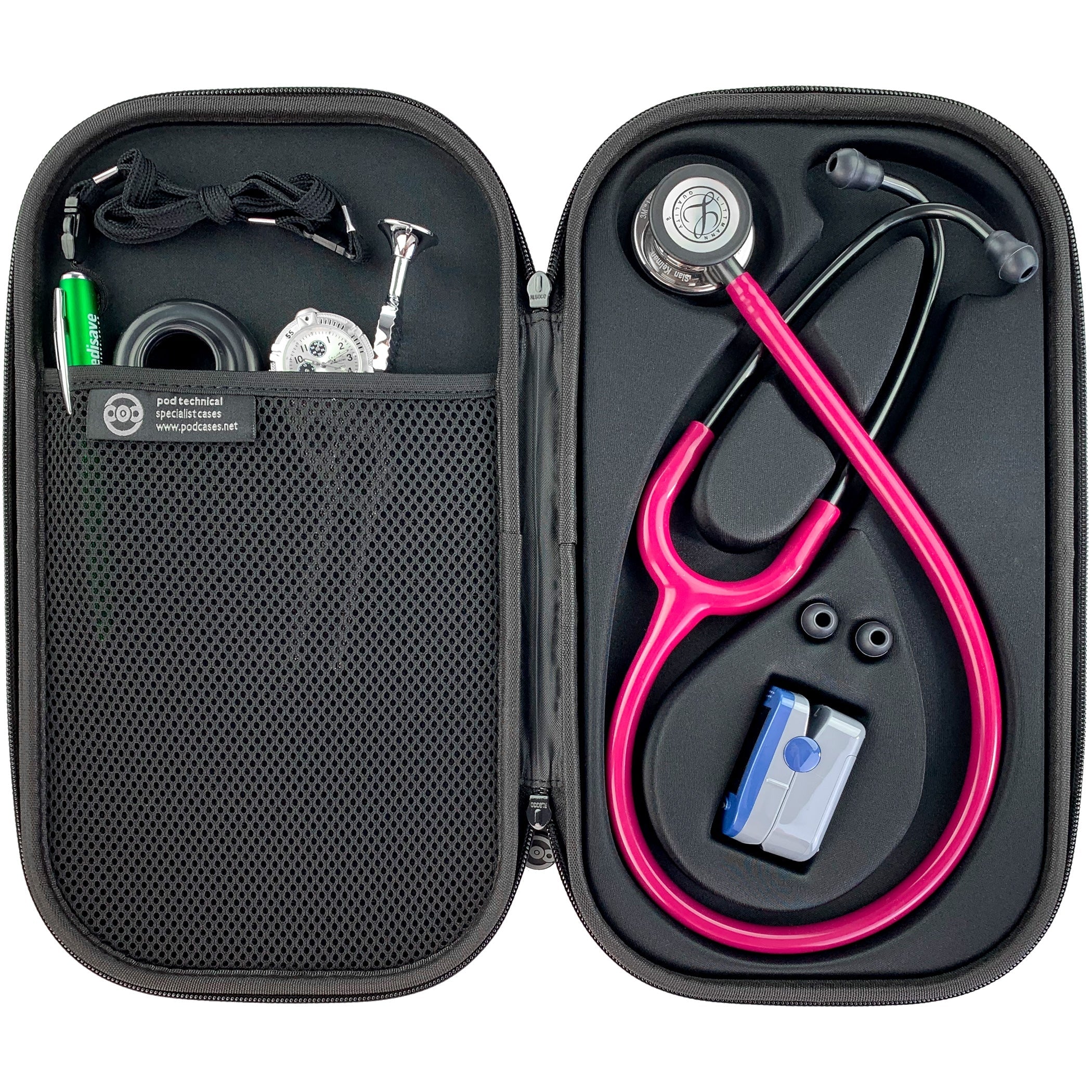 Pod Technical Cardiopod II Stethoscope Case for all Littmann Stethoscopes - All Black - Image 4