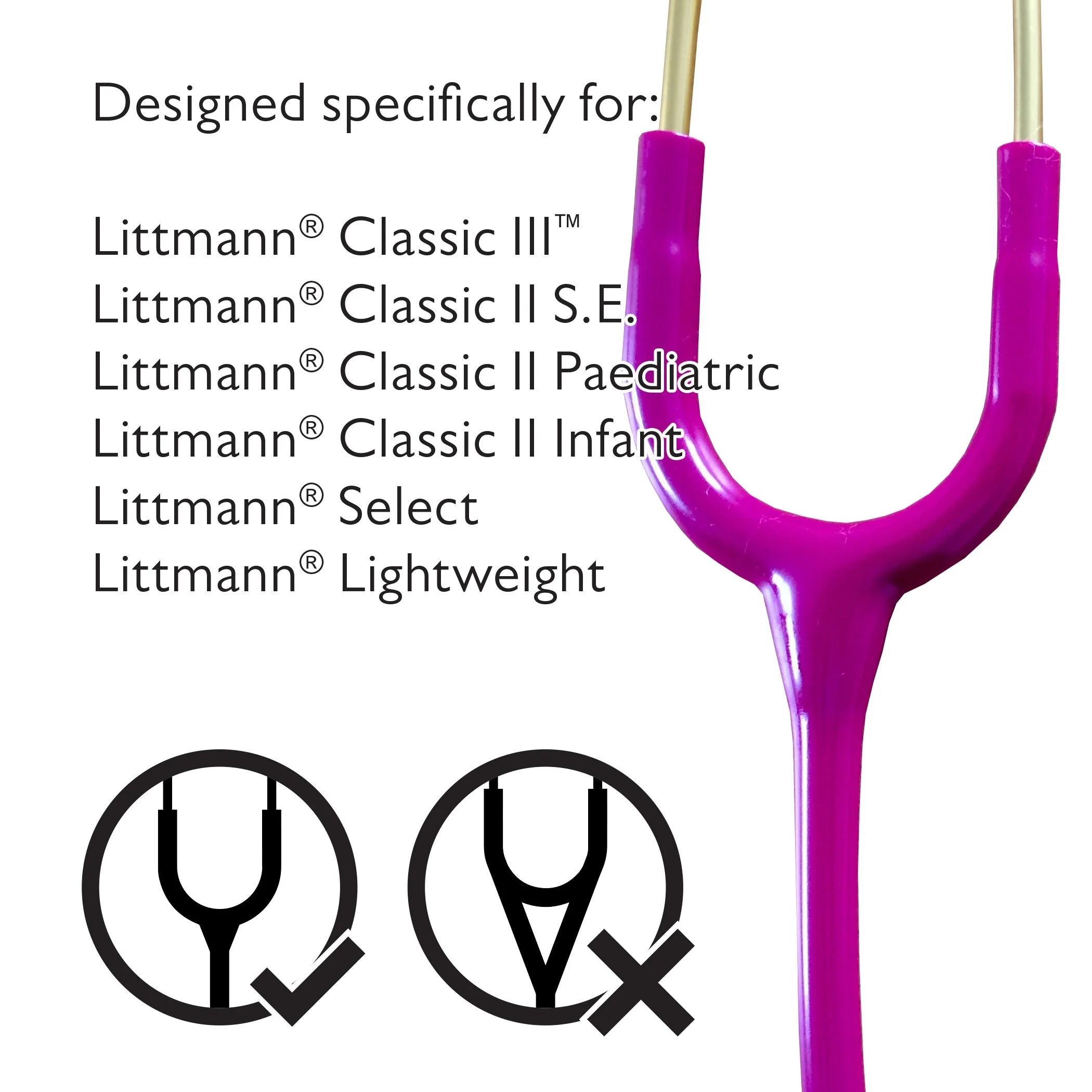 Pod Technical Classicpod Micro Stethoscope Case for Littmann Classic Stethoscopes - Purple - Image 3